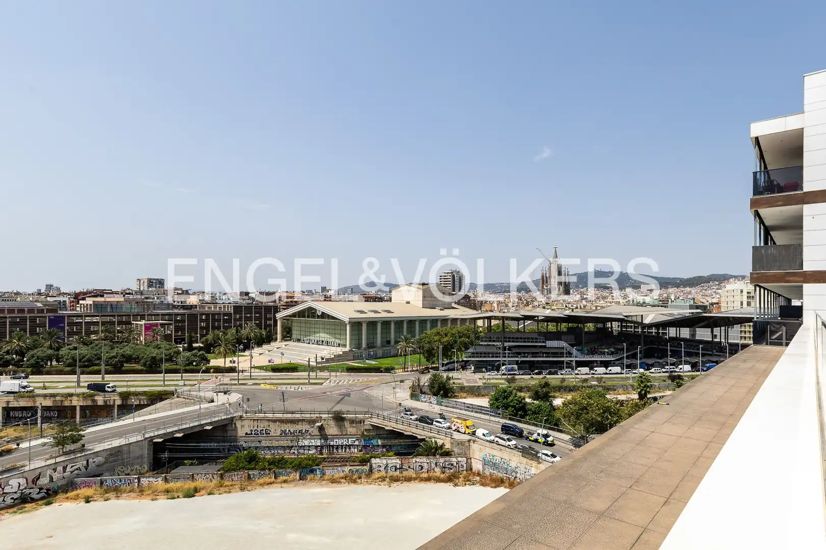 Terraza de Piso de alquiler en Barcelona con Aire acondicionado, Calefacción y Parquet