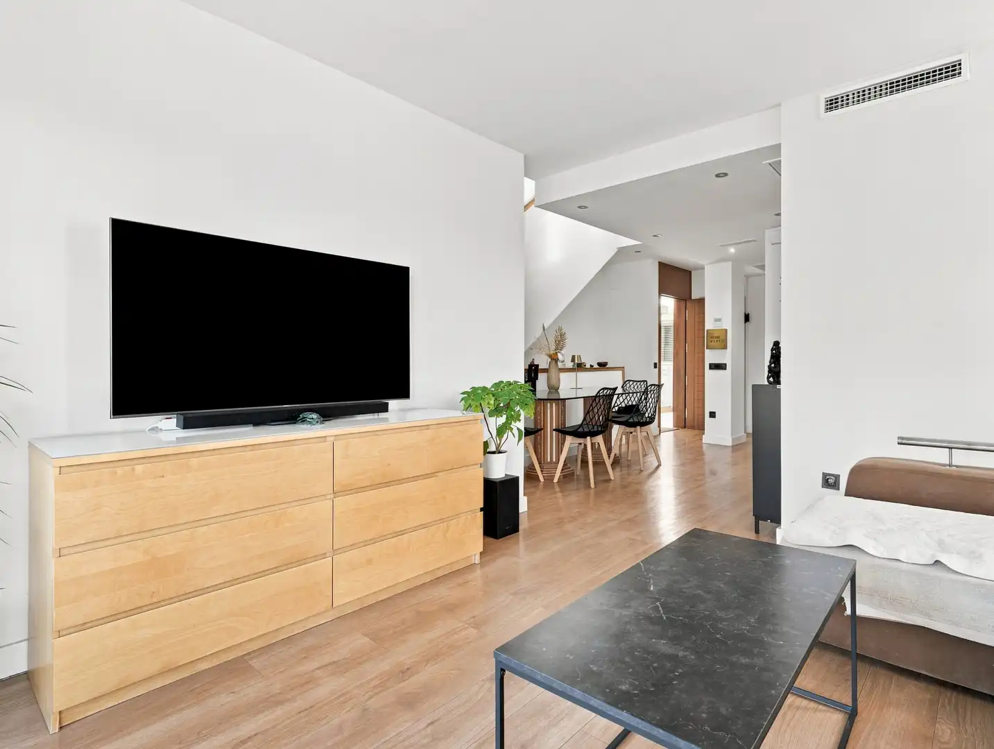 Sala d'estar de Àtic en venda en Mijas amb Aire condicionat, Terrassa i Traster