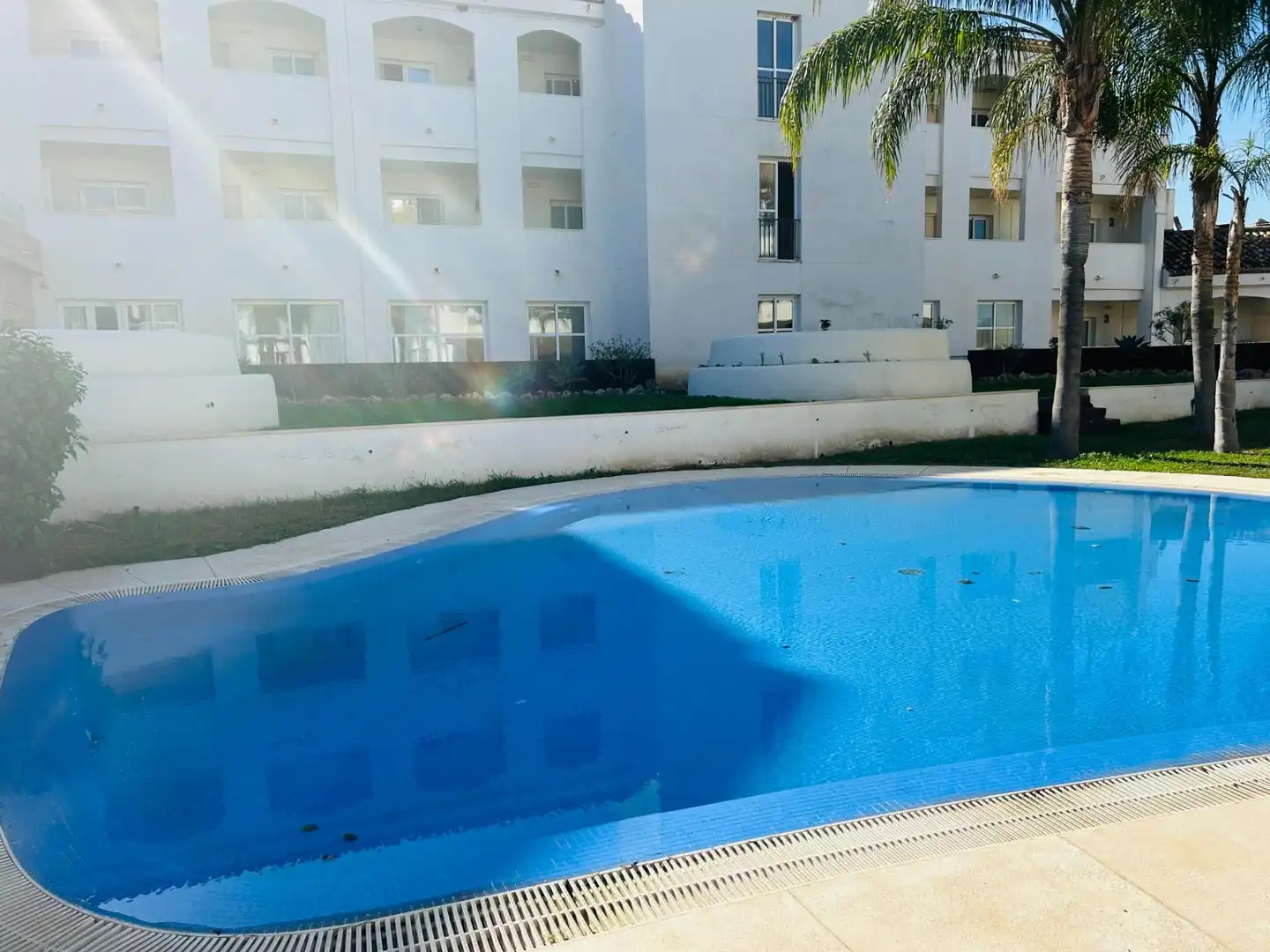 Schwimmbecken von Wohnungen zur Miete in Mijas mit Klimaanlage, Terrasse und Möbliert