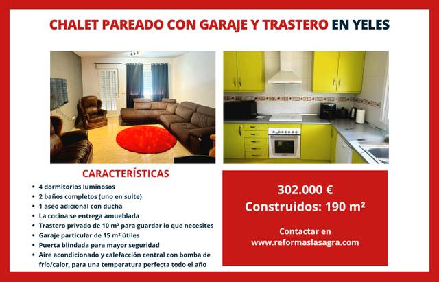 Casa-chalet en Venta en Yeles
