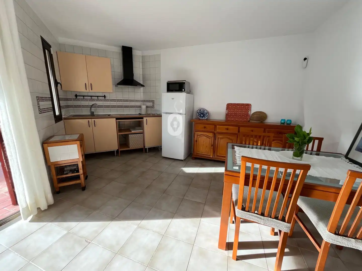Cocina de Estudio de alquiler en Pollença con Jardín privado, Terraza y Amueblado