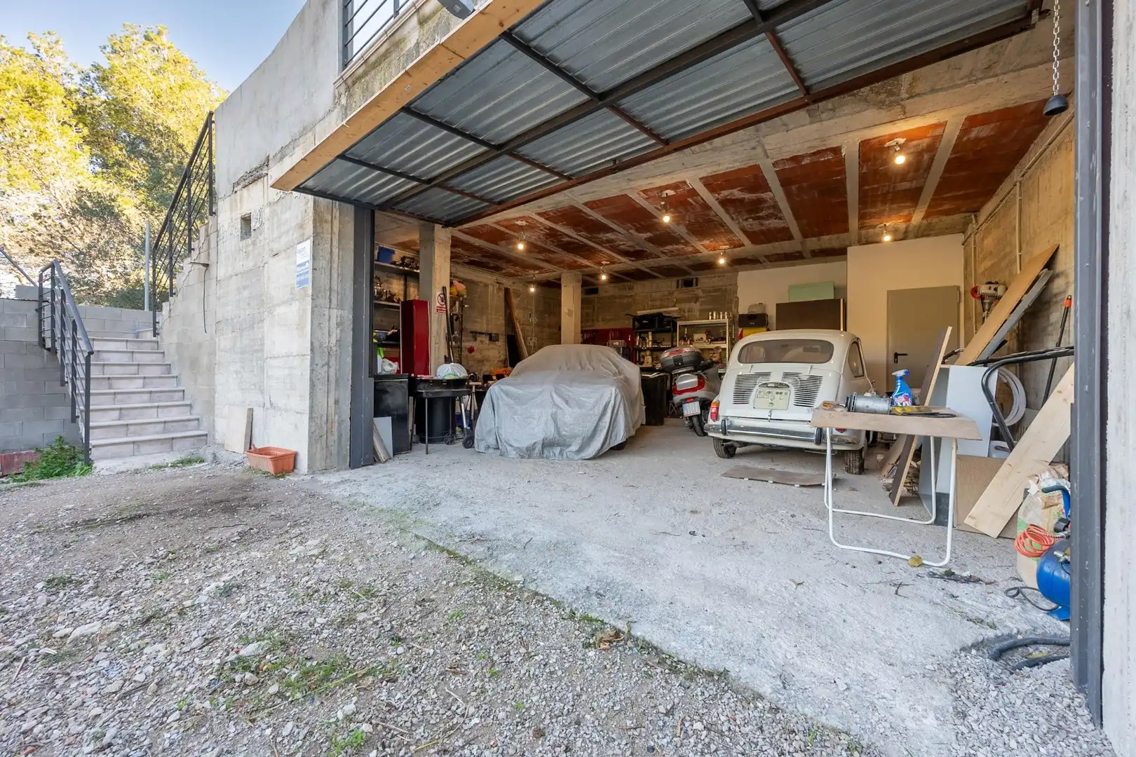Parking of Houses for sale in Canyelles  with Air Conditioner, Heating and Private garden
