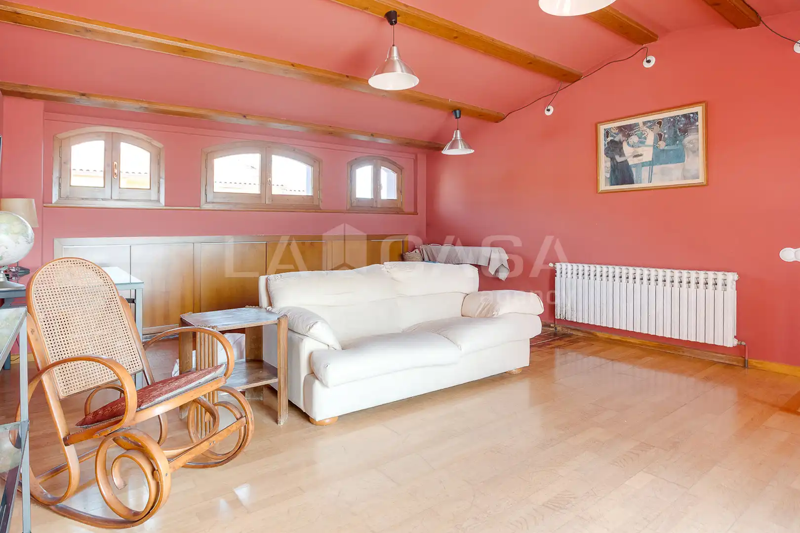 Sala d'estar de Casa adosada en venda en Sant Antoni de Vilamajor amb Calefacció, Terrassa i Traster