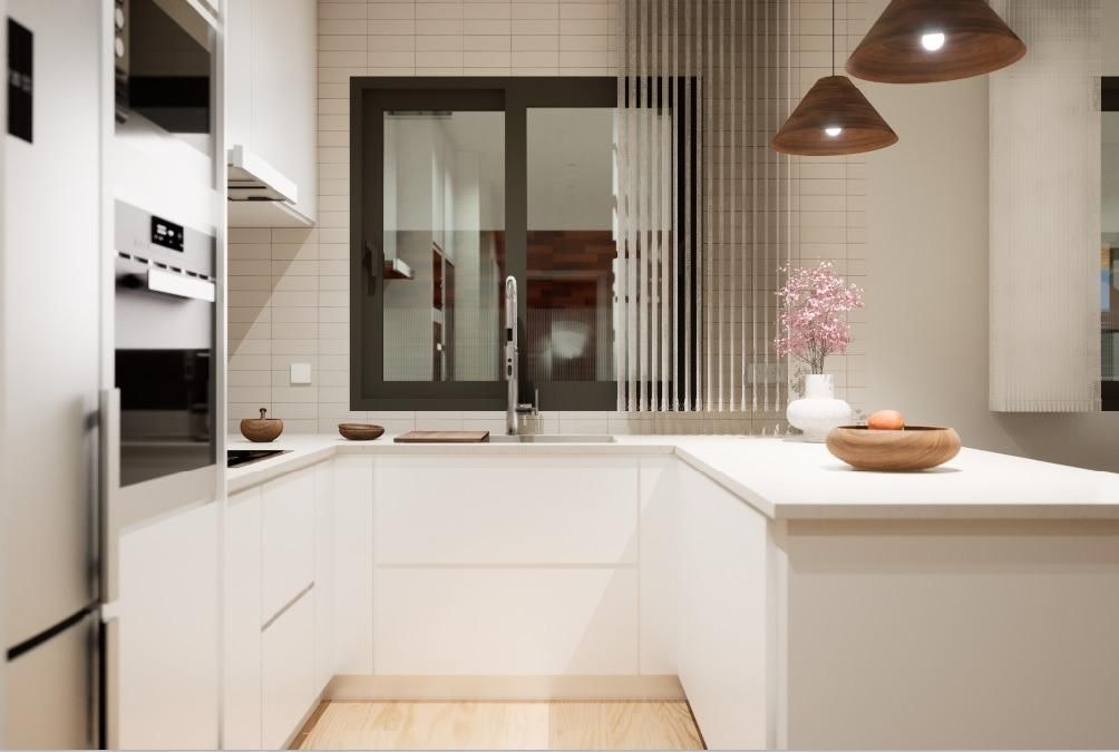 Cuina de Planta baixa en venda en Vilanova i la Geltrú amb Aire condicionat, Calefacció i Jardí privat