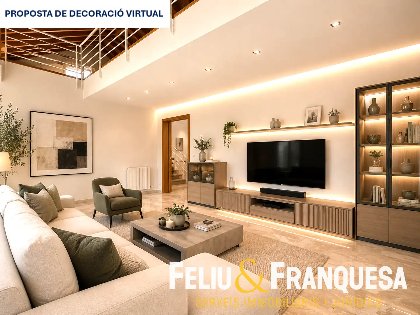 Living room of Houses for sale in Sant Cugat del Vallès  with Heating, Private garden and Terrace