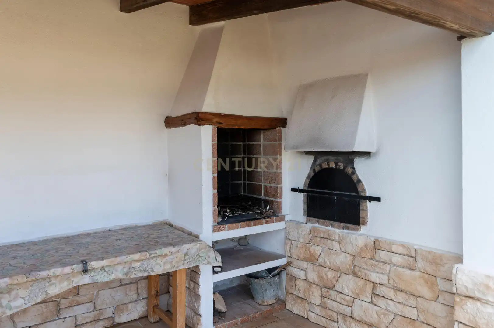 Küche von Haus oder Chalet zur Miete in Sant Josep de sa Talaia mit Klimaanlage, Privatgarten und Möbliert