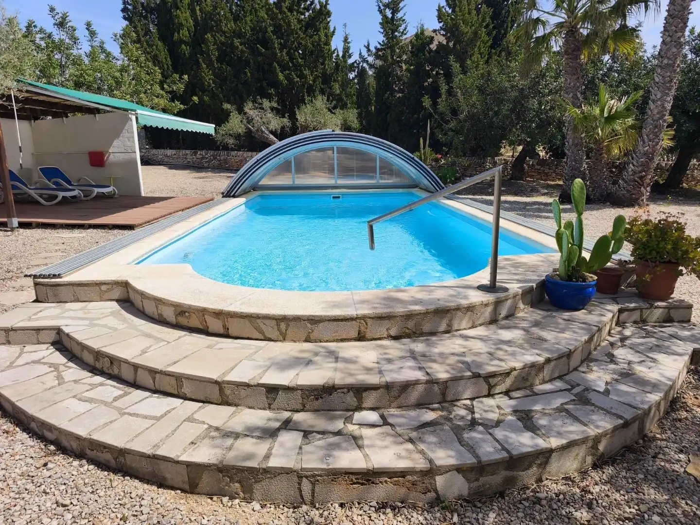 Piscina de Finca rústica en venda en L'Ampolla amb Aire condicionat, Jardí privat i Terrassa