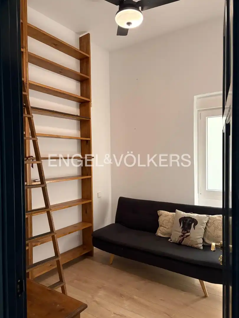 Wohnzimmer von Wohnung zur Miete in Madrid mit Klimaanlage, Heizung und Möbliert