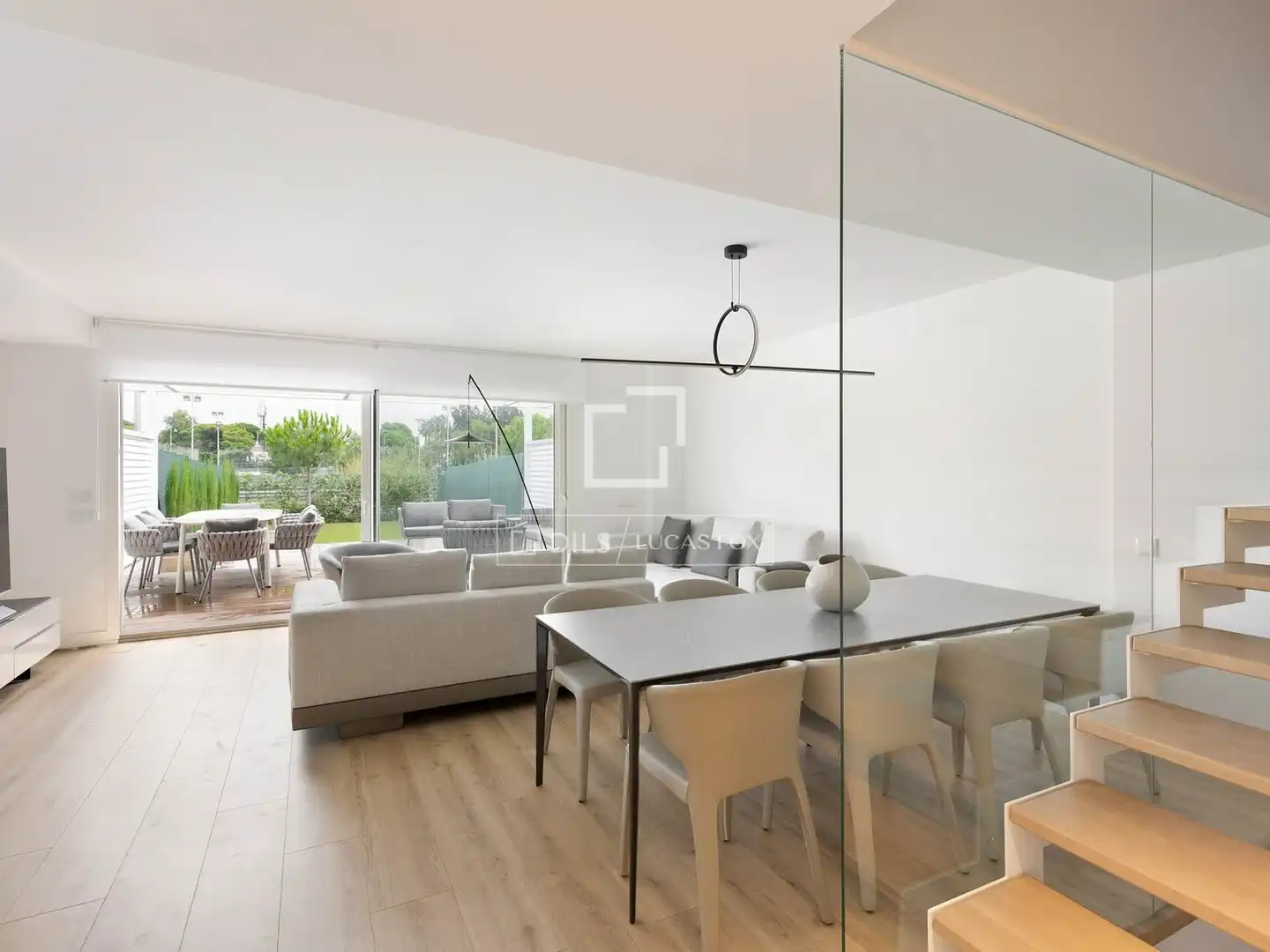 Sala de estar de Casa o chalet de alquiler en Gavà con Aire acondicionado, Calefacción y Jardín privado