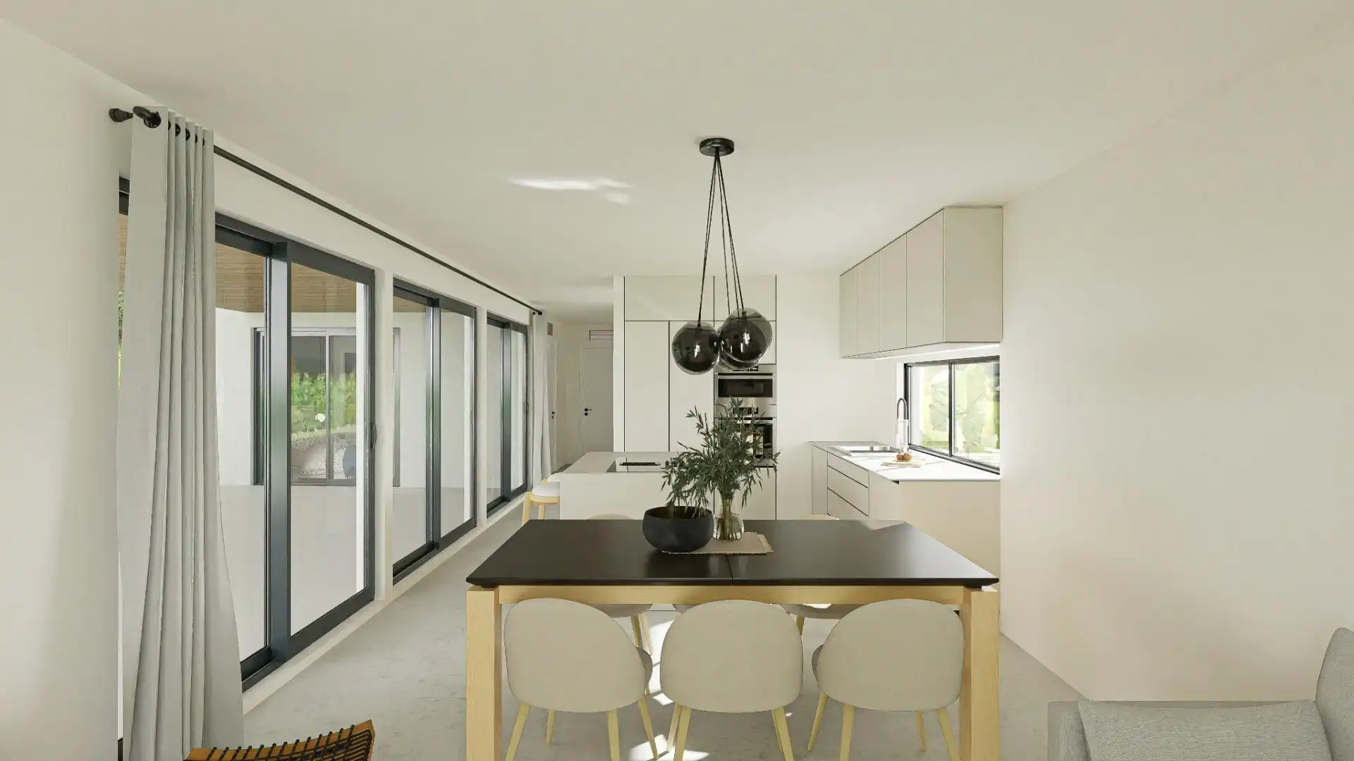 Dining room of Houses for sale in Vilanova d'Escornalbou  with Air Conditioner, Private garden and Terrace