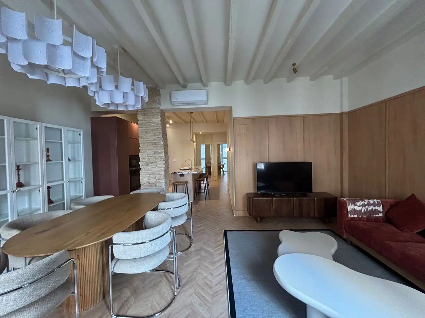 Wohnzimmer von Wohnung zum Verkauf in Zaragoza mit Klimaanlage und Heizung