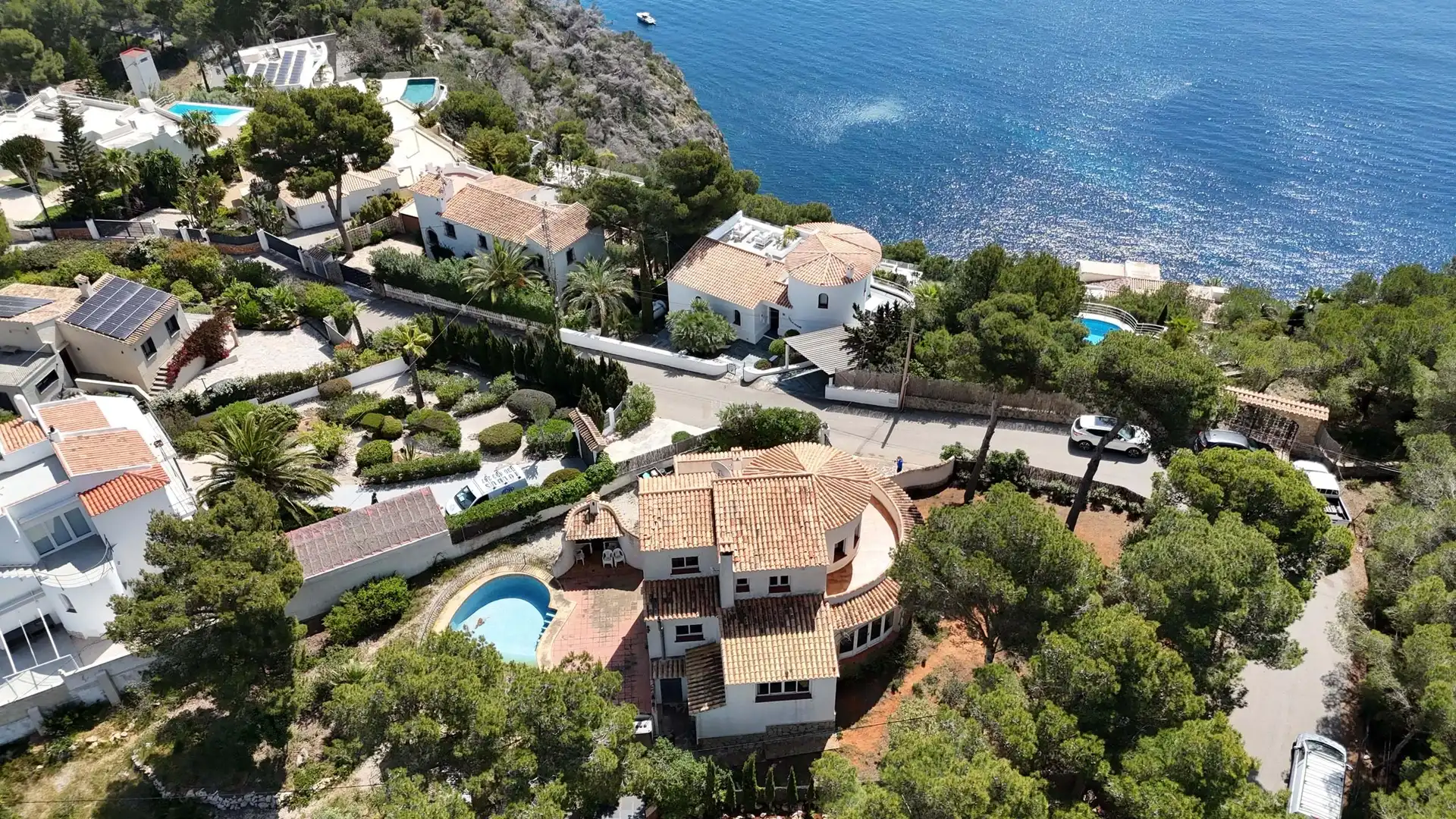 Exterior view of Houses for sale in Jávea / Xàbia  with Heating, Terrace and Swimming Pool
