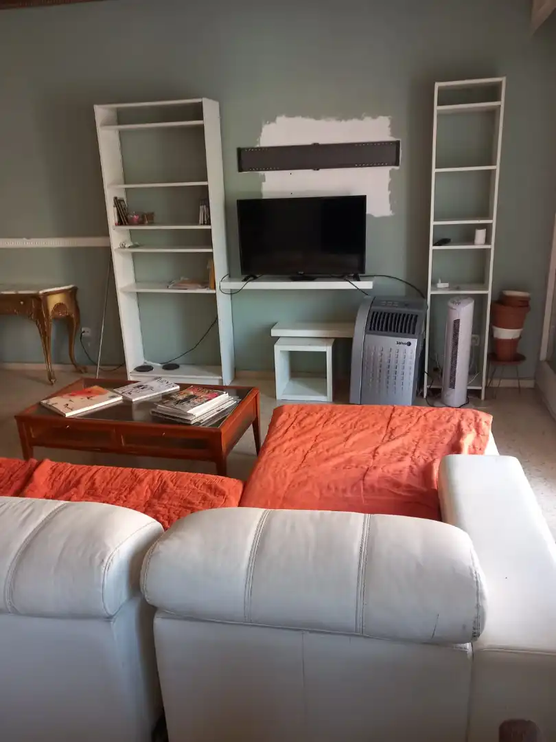 Sala de estar de Piso en venta en Barcelona con Trastero, Amueblado y Horno
