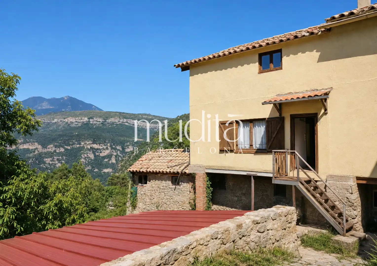 Vista exterior de Finca rústica en venda en Guardiola de Berguedà amb Calefacció i Terrassa