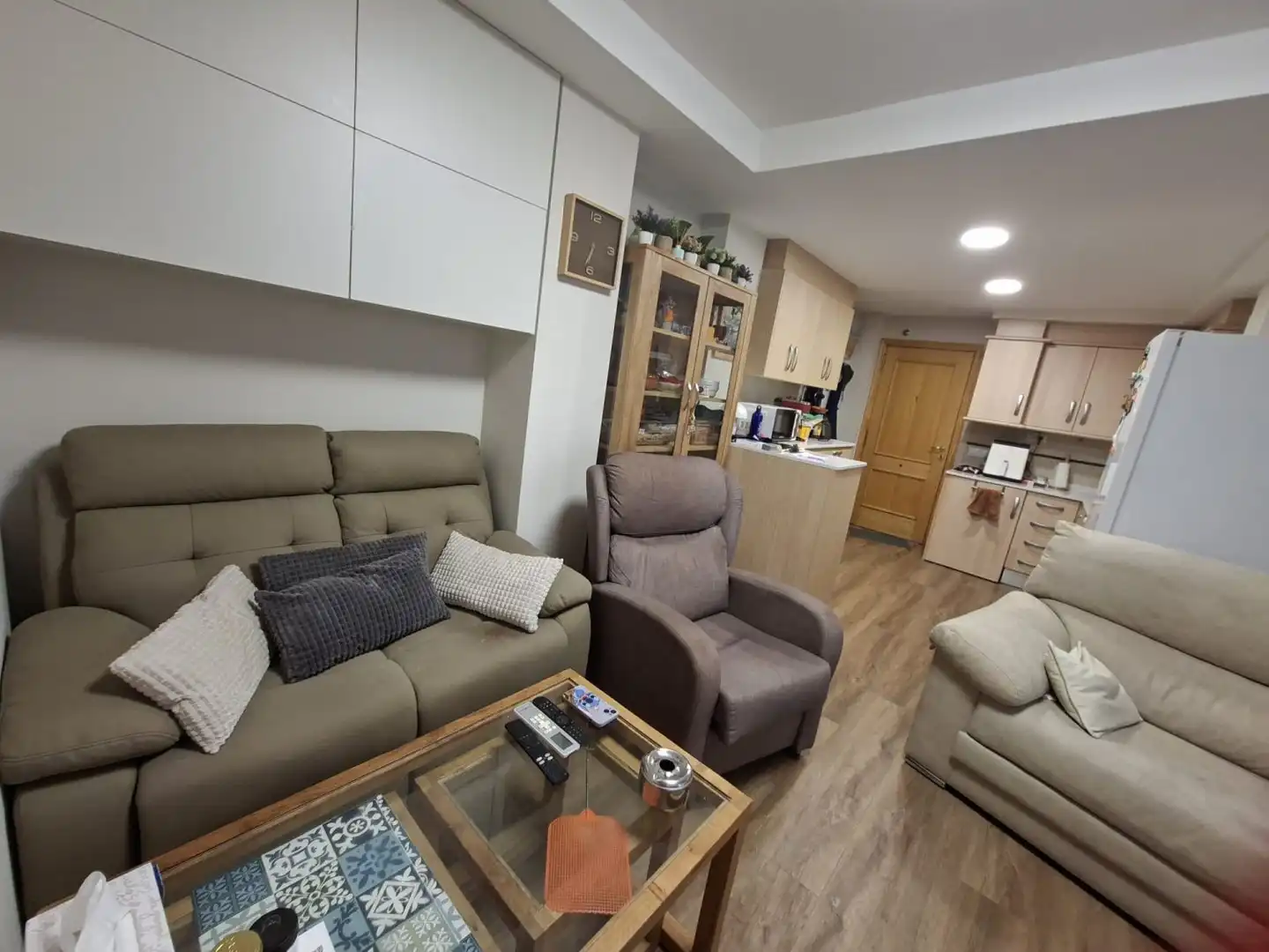 Wohnzimmer von Wohnung zum Verkauf in Nules mit Klimaanlage, Parkett und Terrasse
