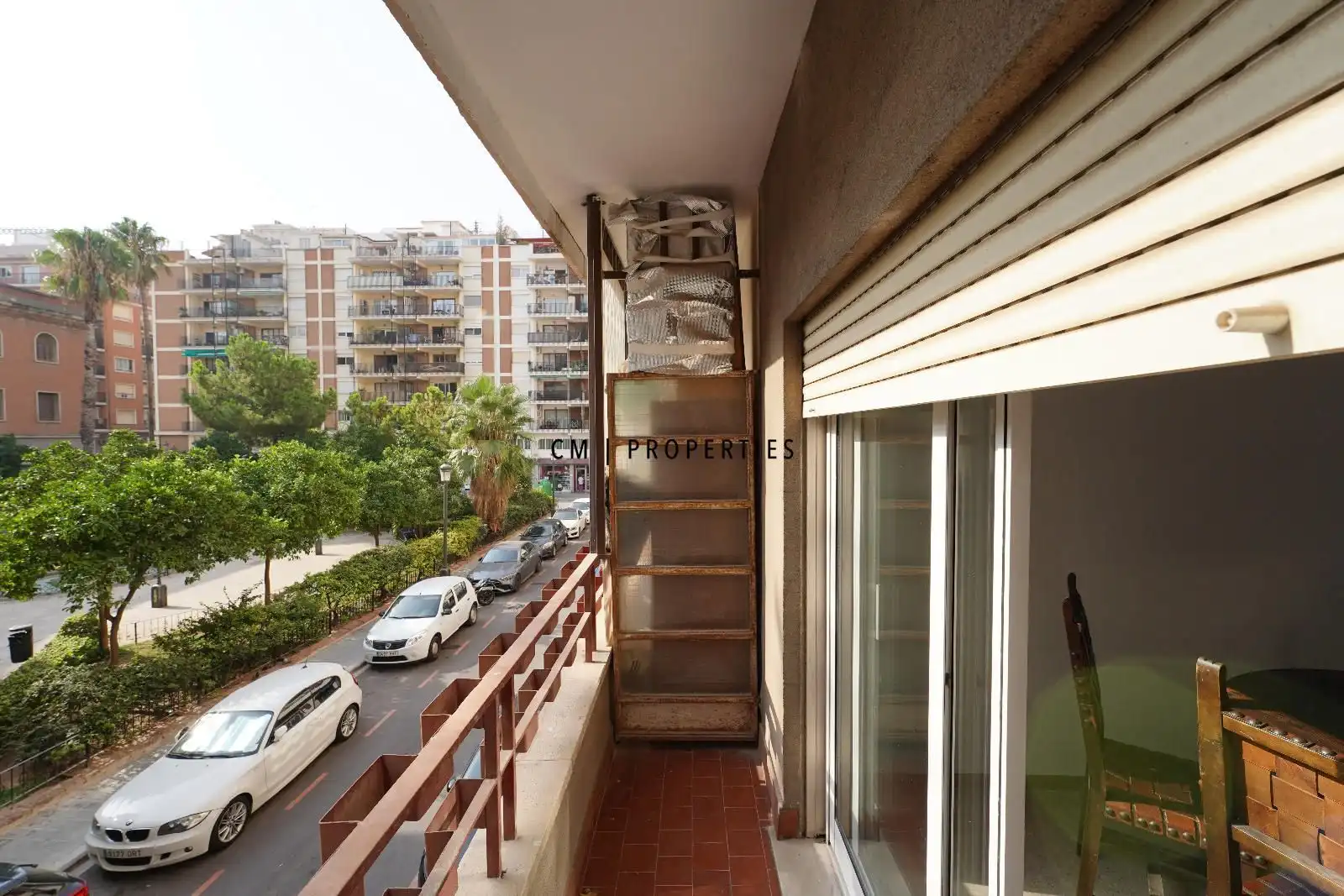 Terrasse von Wohnung zur untervermieten in Valencia mit Klimaanlage, Möbliert und Fernseher