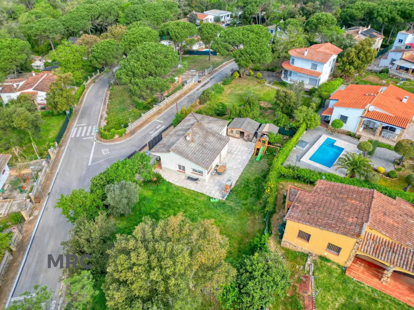 Vista exterior de Casa o chalet en venta en Llagostera con Aire acondicionado, Terraza y Alarma
