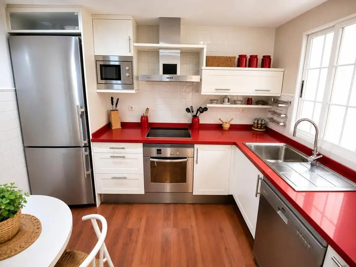 Küche von Wohnung zur Miete in Alicante / Alacant mit Parkett und Möbliert