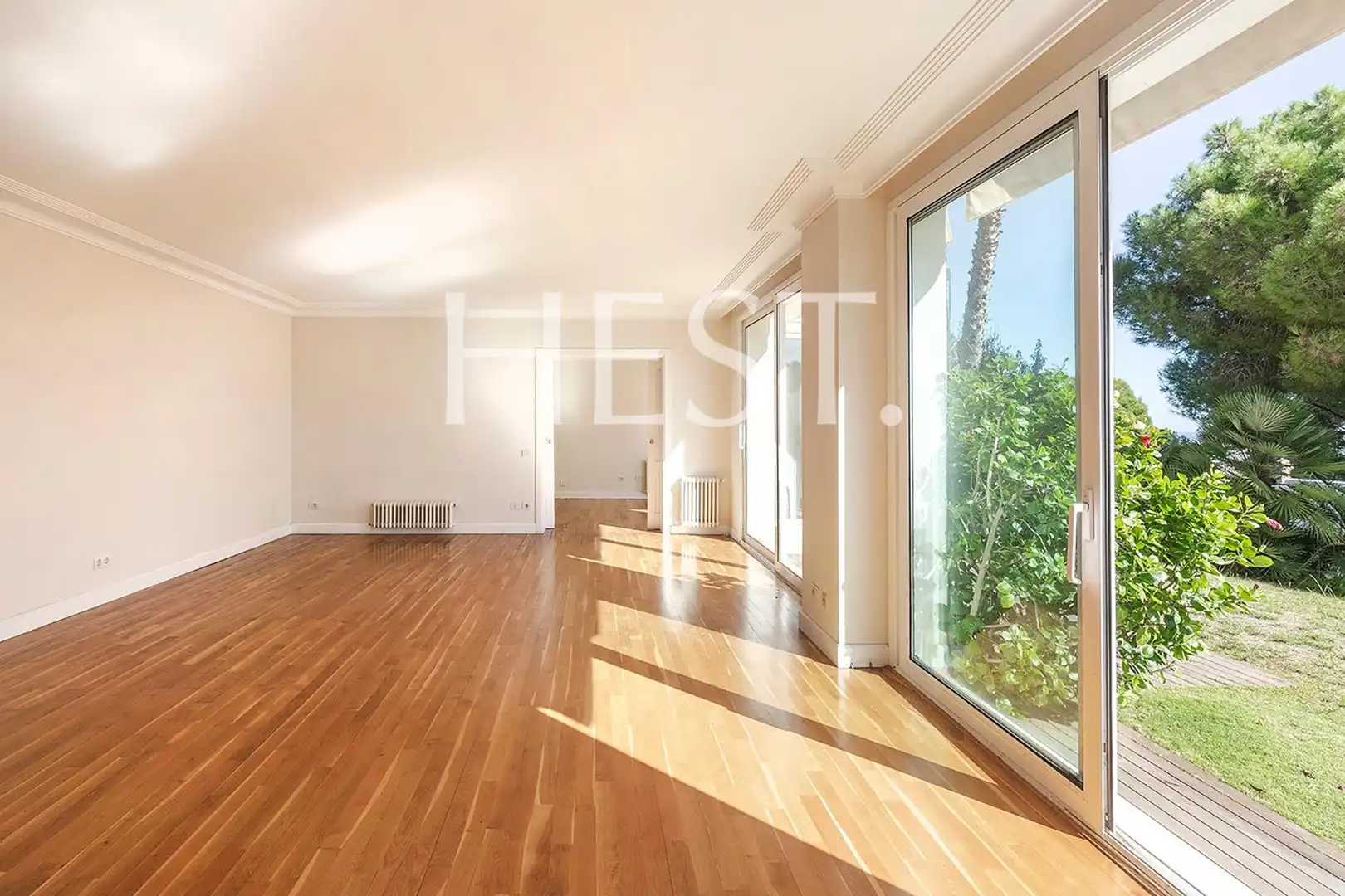Sala de estar de Casa o chalet de alquiler en Barcelona con Aire acondicionado, Calefacción y Jardín privado