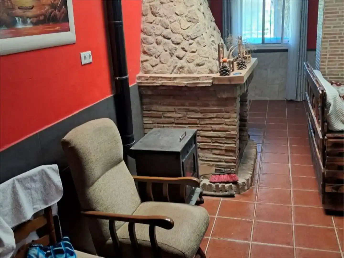 Sala d'estar de Pis en venda en Navalmoral de la Mata amb Aire condicionat, Jardí privat i Traster