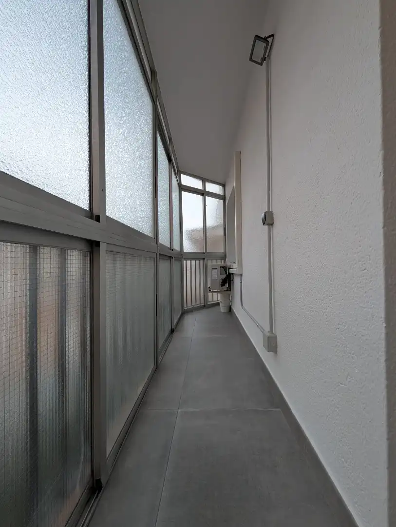 Balcony of Attic for rent in Badalona  with Air Conditioner, Parquet flooring and Terrace
