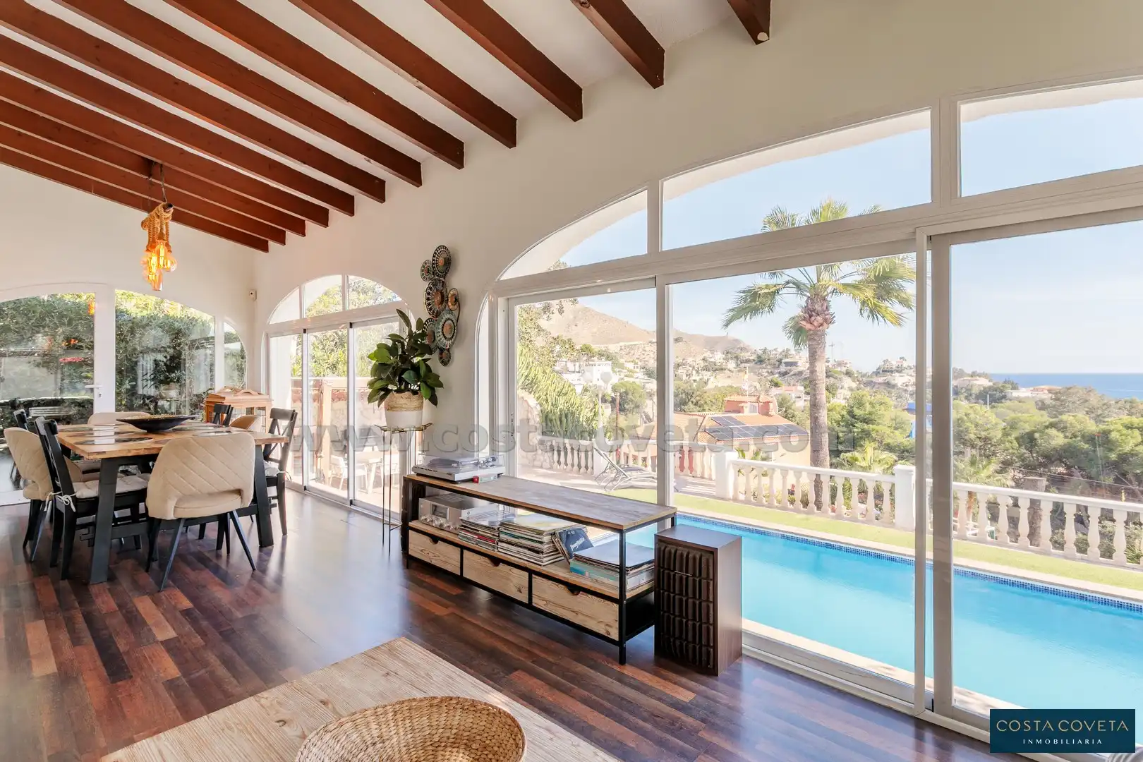 Living room of Houses for sale in El Campello  with Air Conditioner, Private garden and Terrace