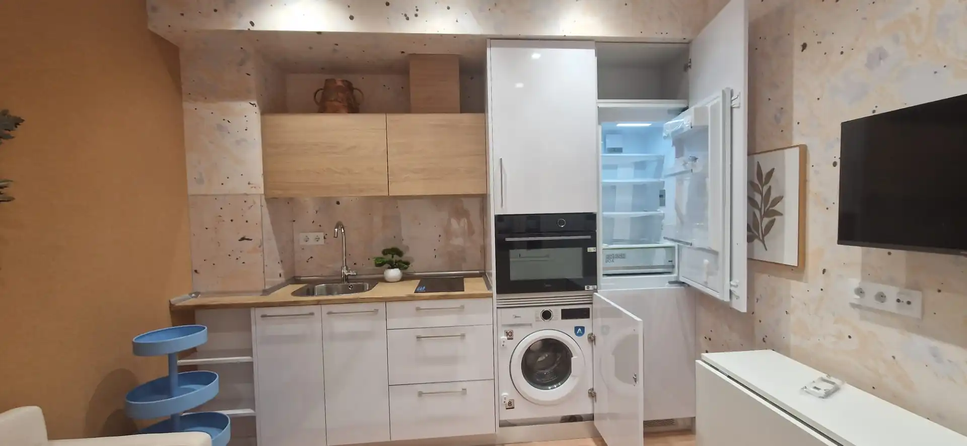 Cocina de Apartamento en venta en Madrid con Aire acondicionado, Calefacción y Amueblado