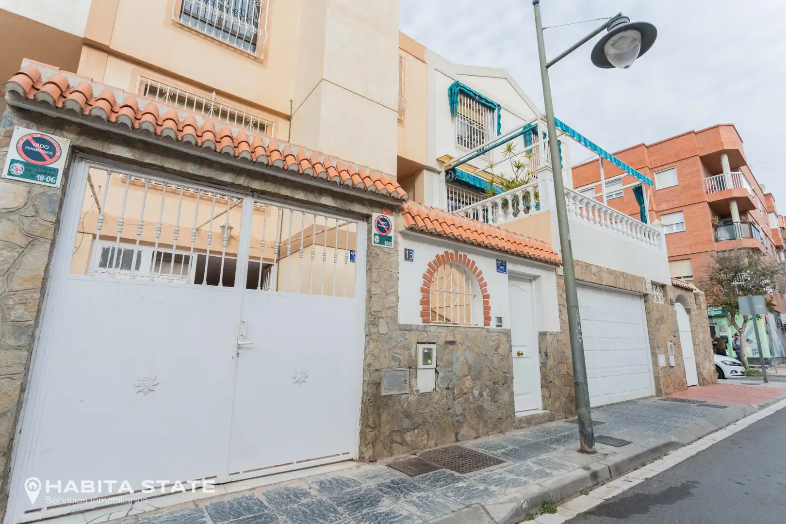 Exterior view of Detached homes for sale in Almería  with Air Conditioner, Terrace and Furnished