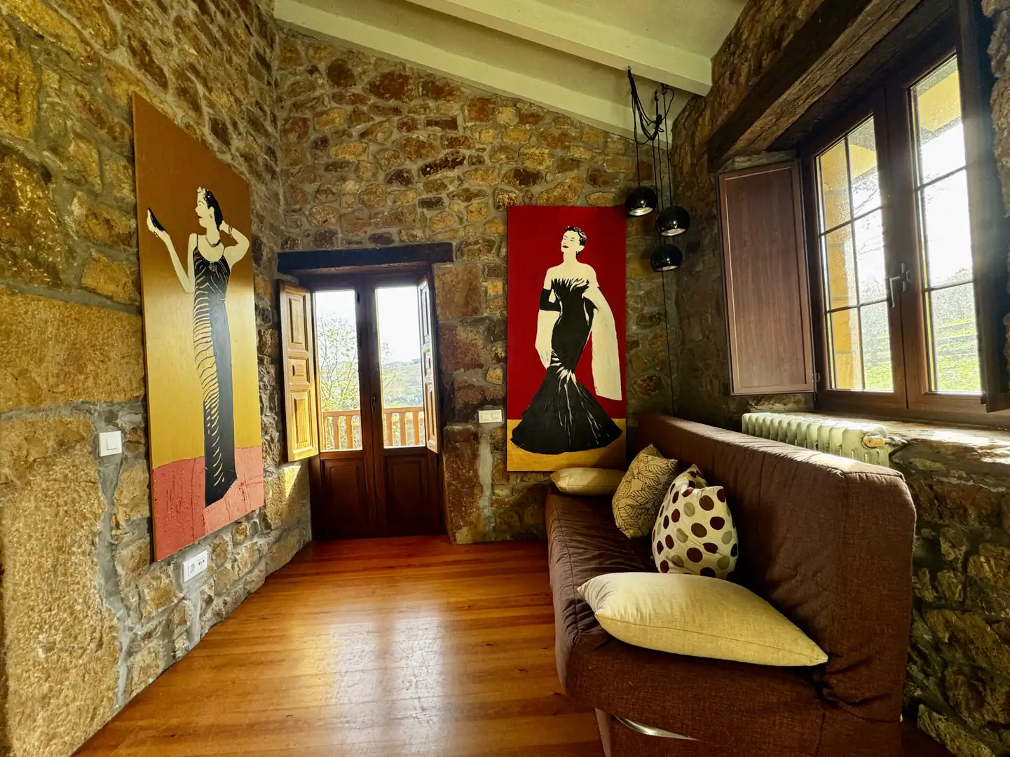 Sala d'estar de Casa o xalet de lloguer en Riotuerto amb Calefacció, Terrassa i Traster