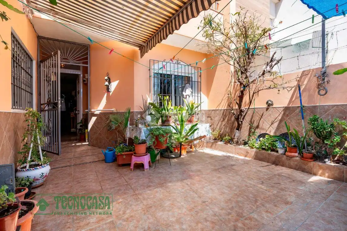 Jardín de Casa adosada en venta en Roquetas de Mar