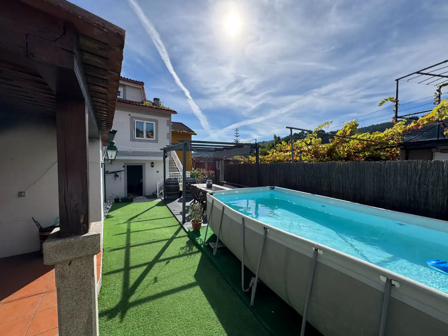Swimming pool of Houses for sale in Poio  with Heating, Private garden and Parquet flooring