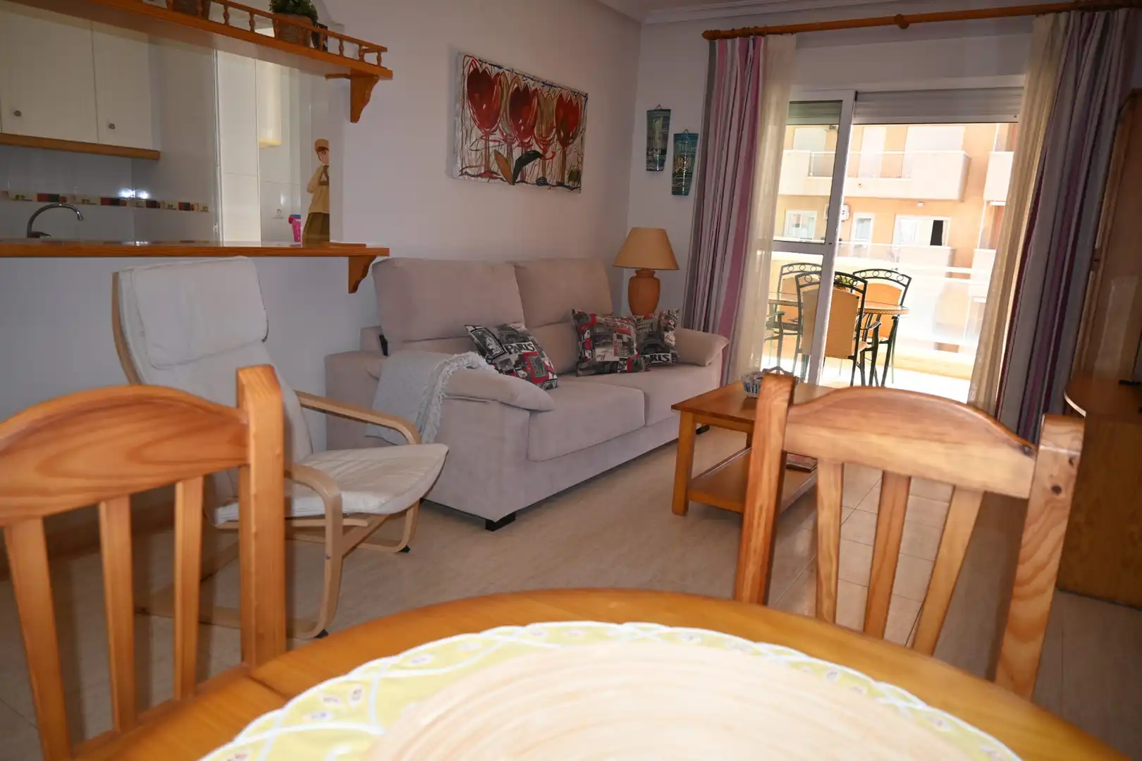 Sala de estar de Apartamento en venta en La Manga del Mar Menor con Terraza, Amueblado y Horno