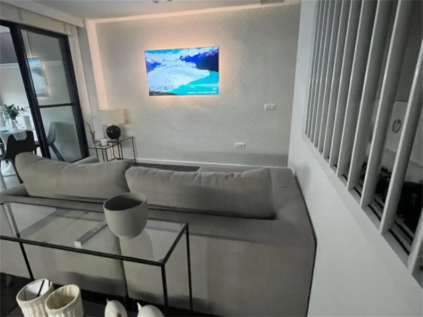 Wohnzimmer von Wohnung zur Miete in Puçol mit Klimaanlage, Schwimmbad und Balkon