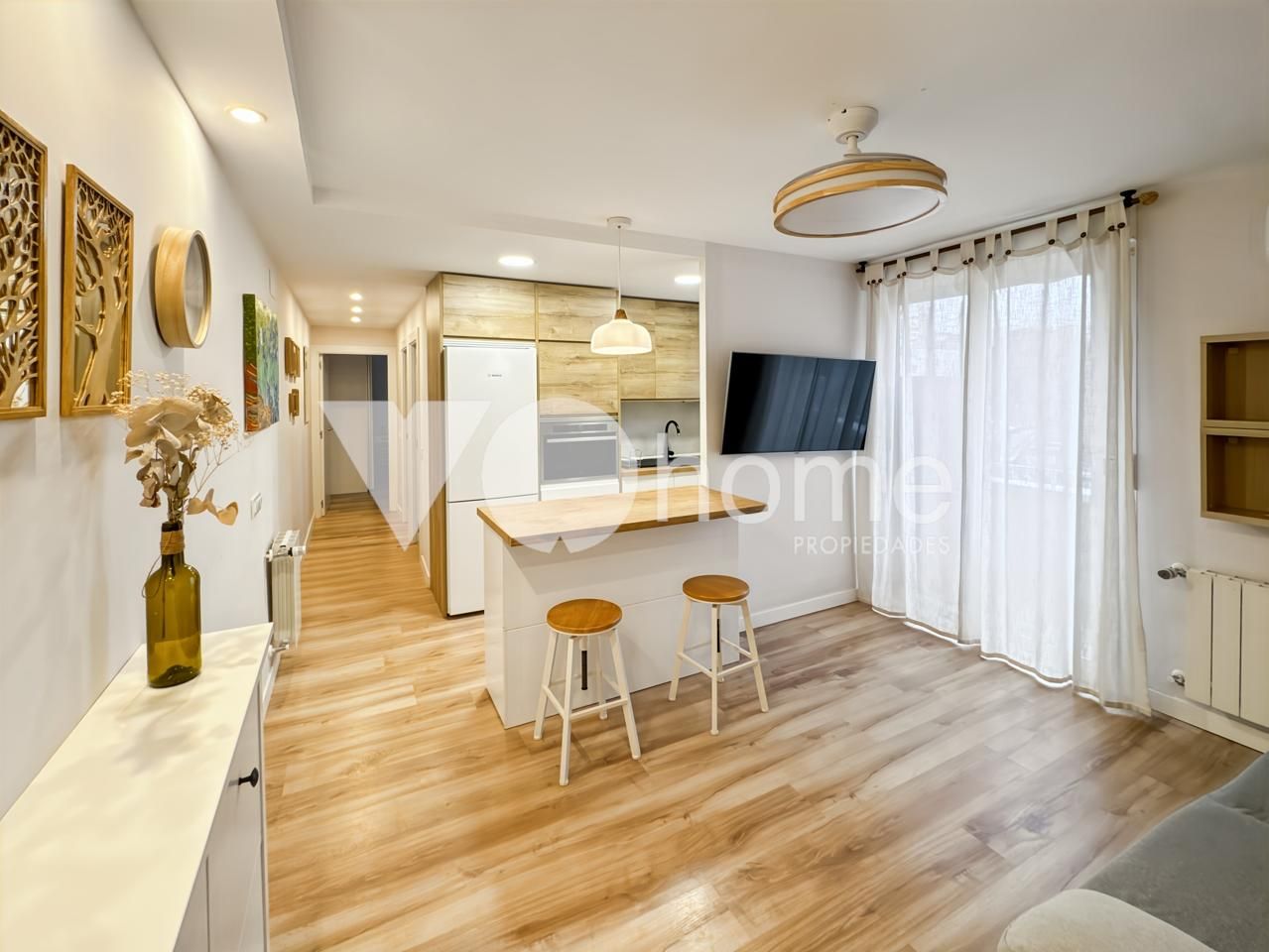 Kitchen of Flat for sale in  Madrid Capital  with Air Conditioner, Heating and Balcony