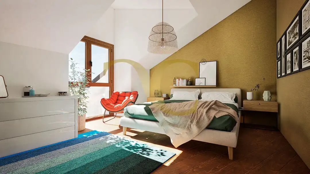 Schlafzimmer von Maisonette zum Verkauf in Noreña mit Heizung, Terrasse und Abstellraum