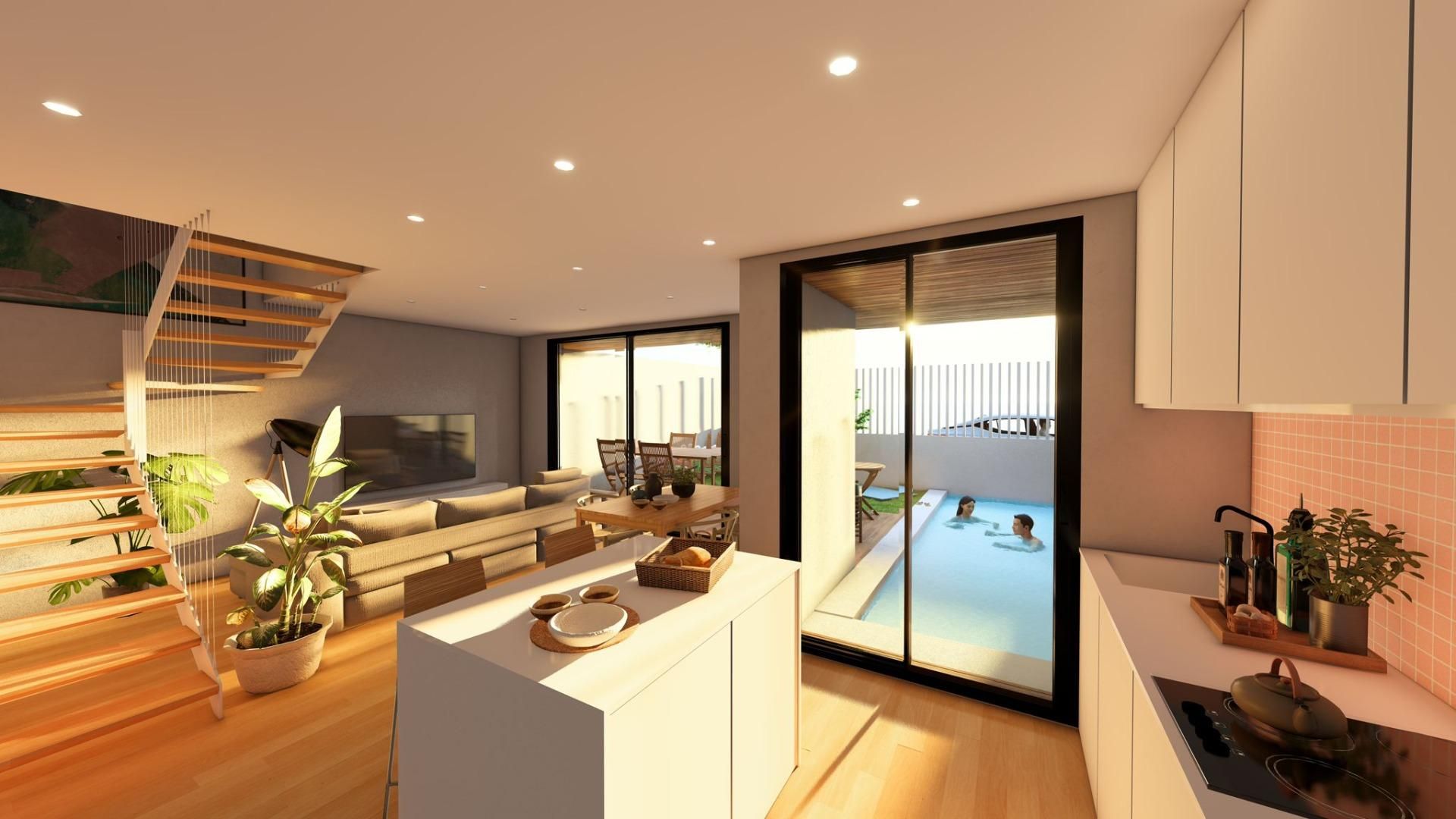 Sala d'estar de Casa adosada en venda en Carcaboso amb Calefacció i Jardí privat