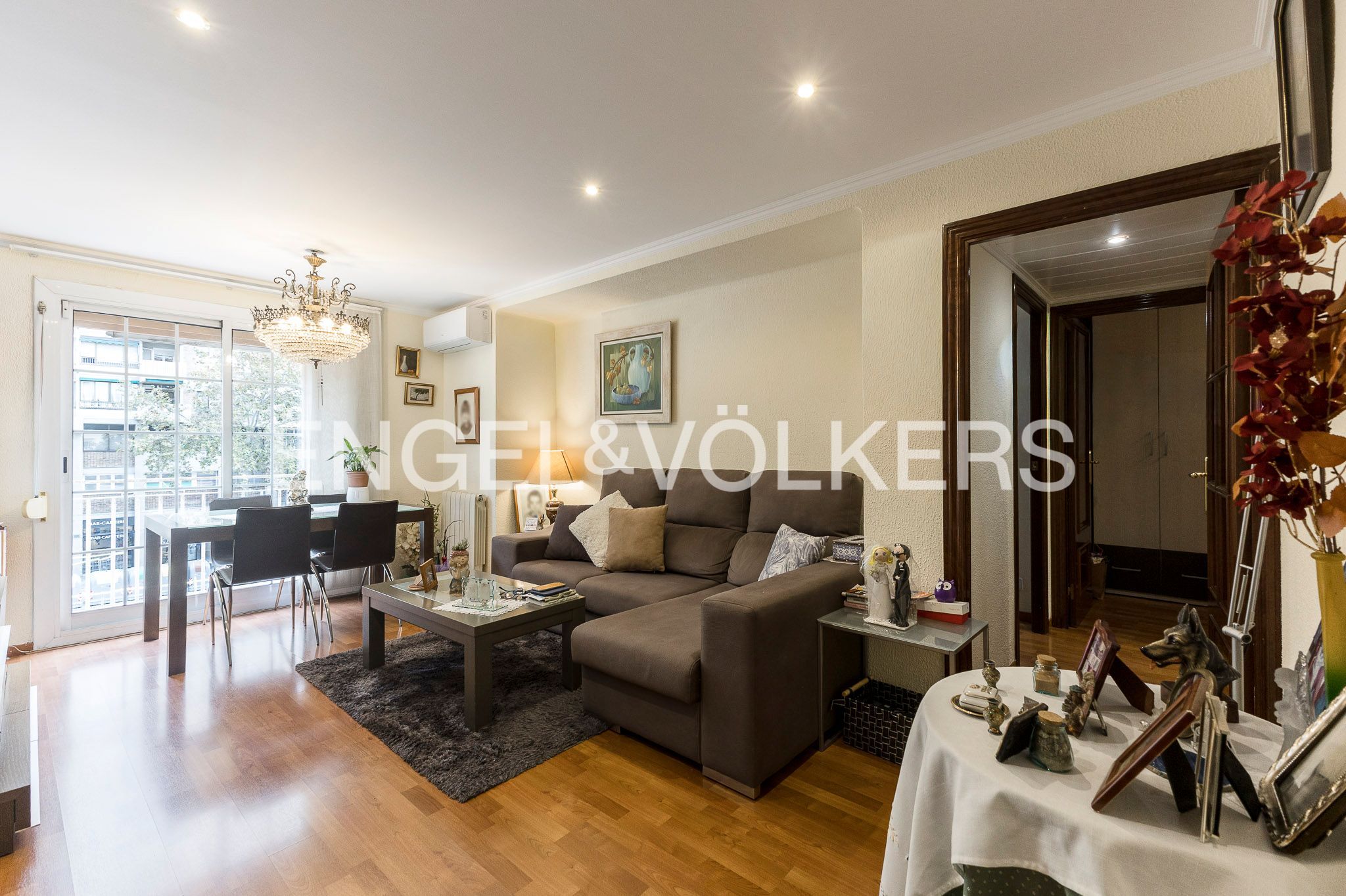 Sala d'estar de Apartament en venda en  Barcelona Capital amb Aire condicionat, Calefacció i Parquet