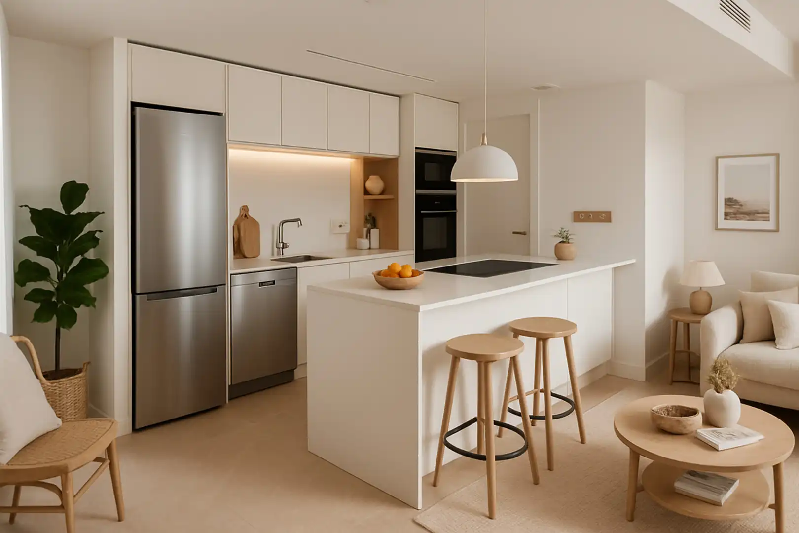 Cocina de Apartamento en venta en Marbella con Aire acondicionado, Jardín privado y Terraza