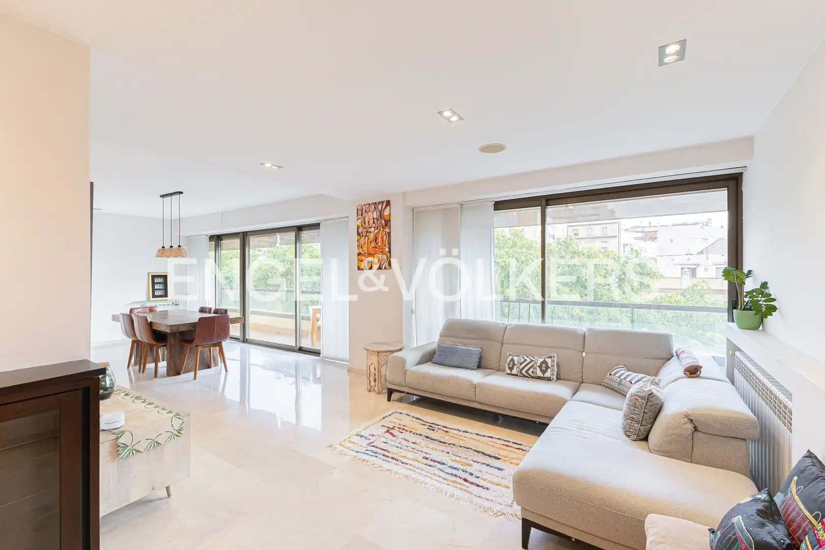Sala de estar de Piso de alquiler en Barcelona con Aire acondicionado, Calefacción y Parquet