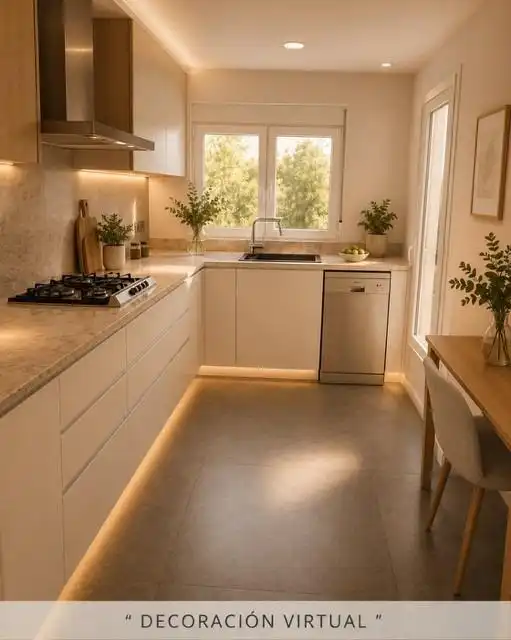 Cocina de Piso en venta en Valencia con Aire acondicionado, Jardín privado y Balcón