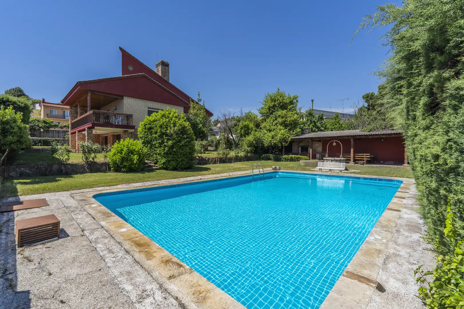 Swimming pool of Houses for sale in El Molar (Madrid)  with Air Conditioner, Heating and Private garden