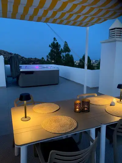 Terrasse von Dachboden zum Verkauf in Mijas mit Klimaanlage, Heizung und Terrasse