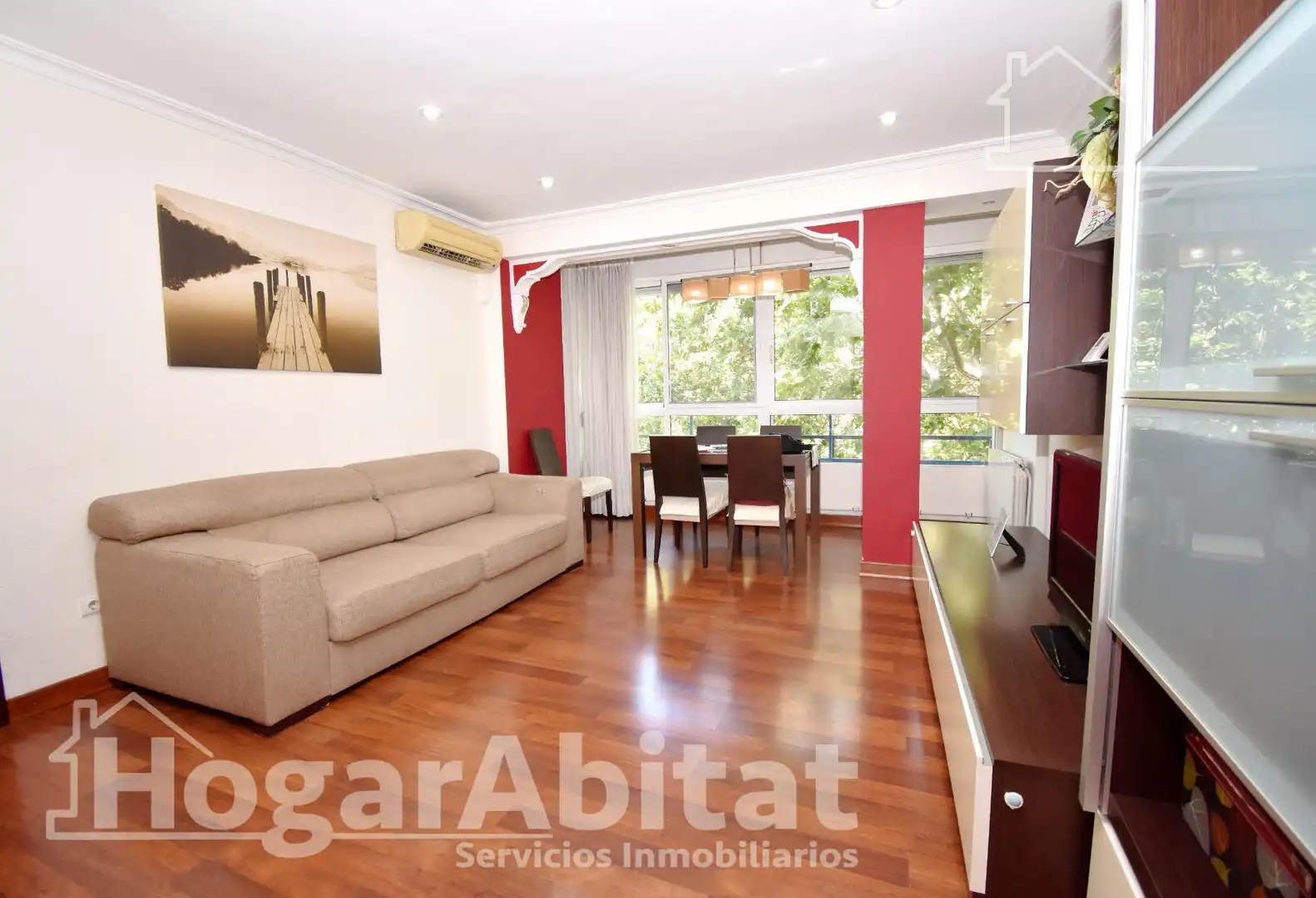 Sala d'estar de Pis en venda en Quart de Poblet amb Aire condicionat, Calefacció i Moblat