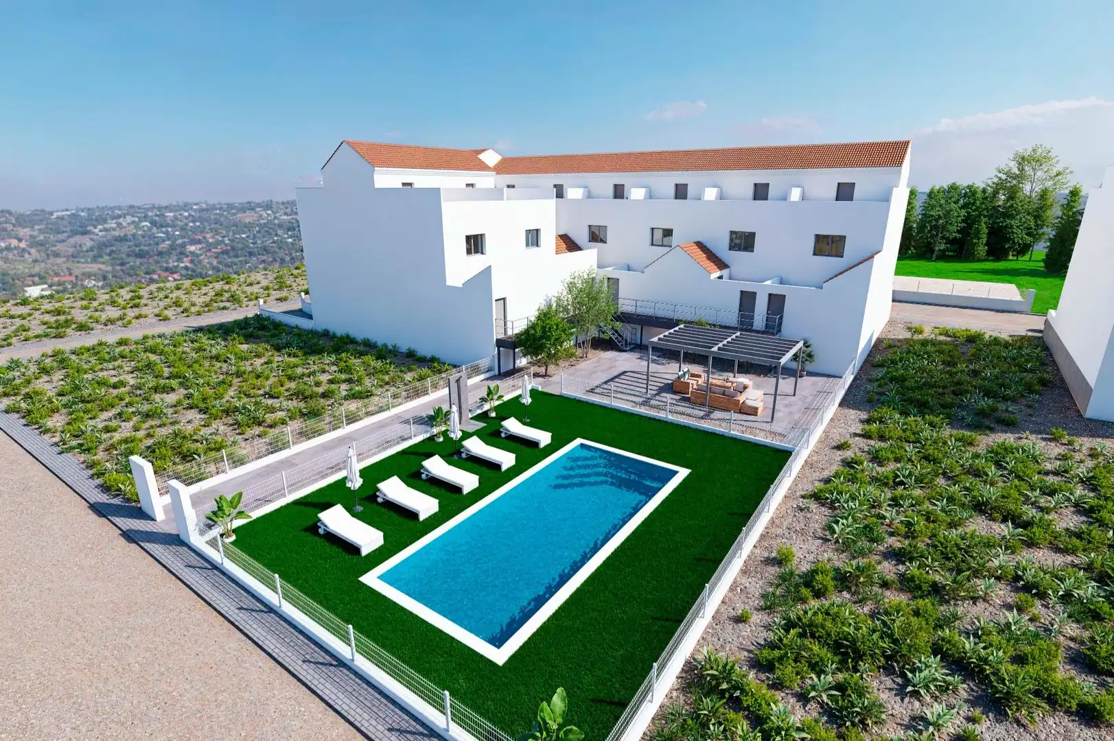 Piscina de Casa adosada en venda en Rafal amb Terrassa, Balcó i Piscina comunitària