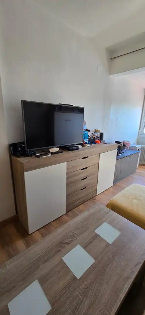 Sala d'estar de Estudi de lloguer en El Rompido amb Aire condicionat, Moblat i Forn