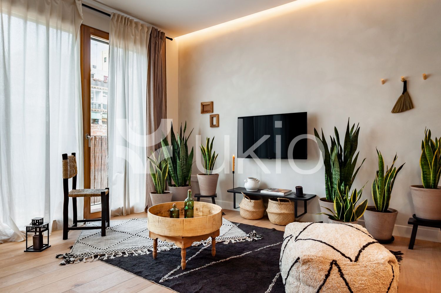 Living room of Apartment for rent in  Barcelona Capital  with Furnished, Oven and Washing machine