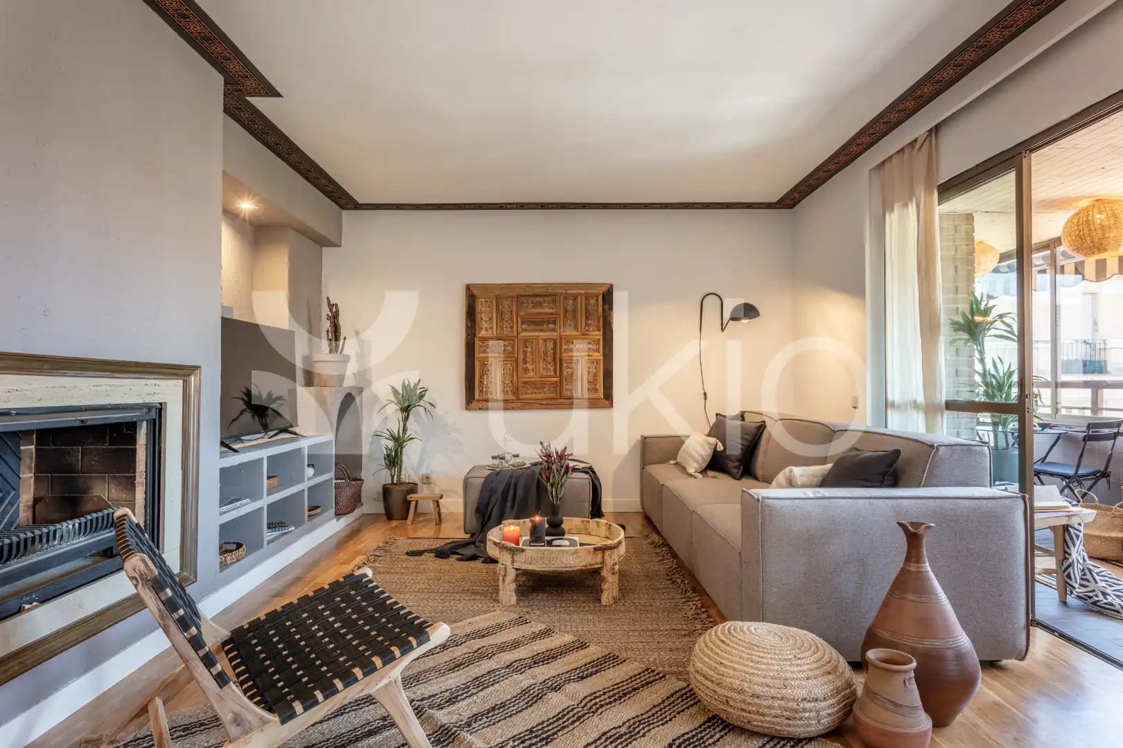 Living room of Apartments for rent in Madrid  with Air Conditioner, Heating and Terrace