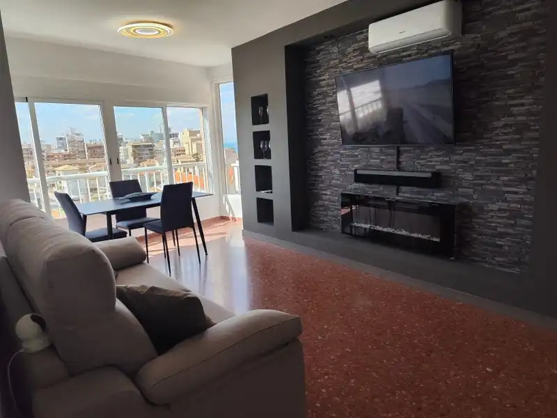 Sala de estar de Apartamento en venta en Sueca con Aire acondicionado, Calefacción y Amueblado