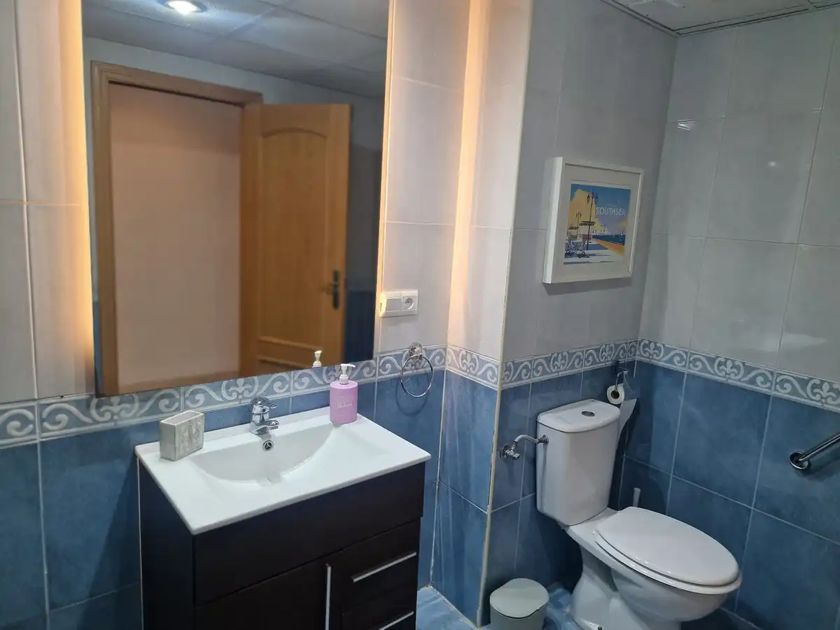 Baño de Planta baja de alquiler en Marbella con Terraza y Piscina comunitaria