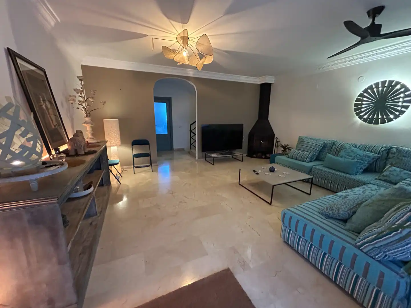 Living room of Detached homes for sale in Gandia  with Air Conditioner, Private garden and Terrace